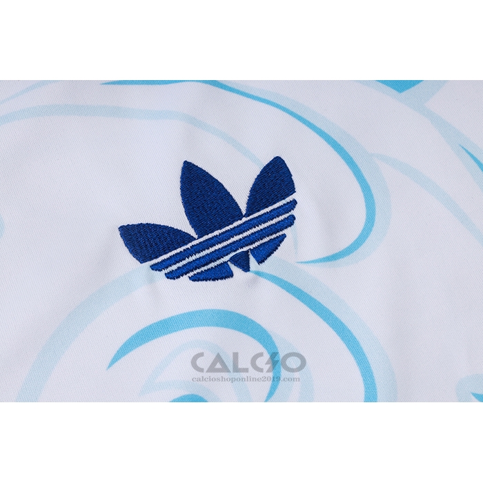 Tuta da Track Argentina Manica Corta 2026-2027 Bianco - Pantaloncini